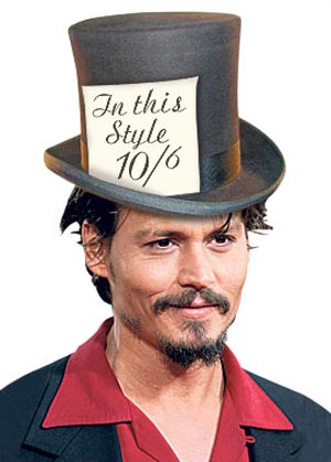 Johnny Depp Enters “Alice In Wonderland” as Mad Hatter
