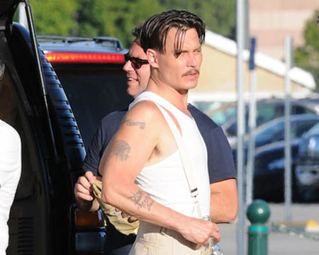 Johnny Depp as John Dillinger · Collider.com have new images from filming in 