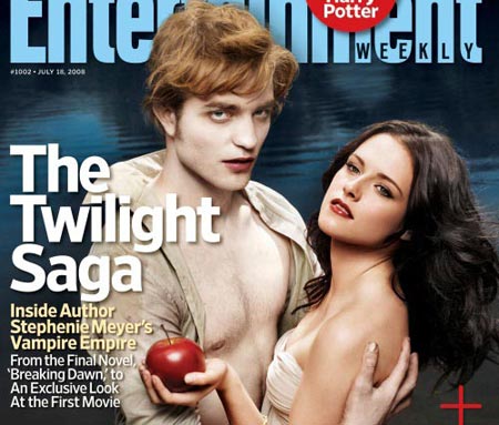  vampire series “Twilight“, starring Kristen Steward and Robert Pattinson 