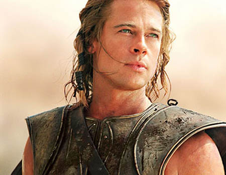 brad pitt troy pictures. Brad Pitt played Achilles.