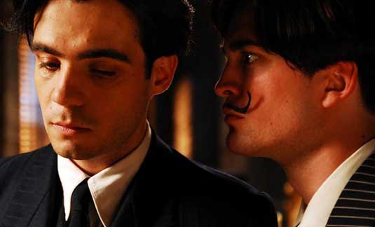 Federico García Lorca played by Javier Beltrán and Robert Pattinson as Salvador Dali in Little Ashes