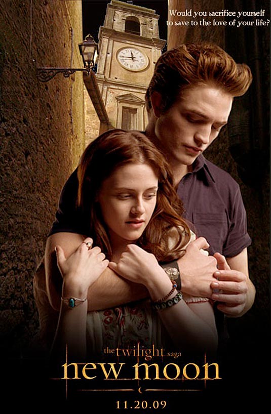 robert pattinson new moon pictures. New Moon poster