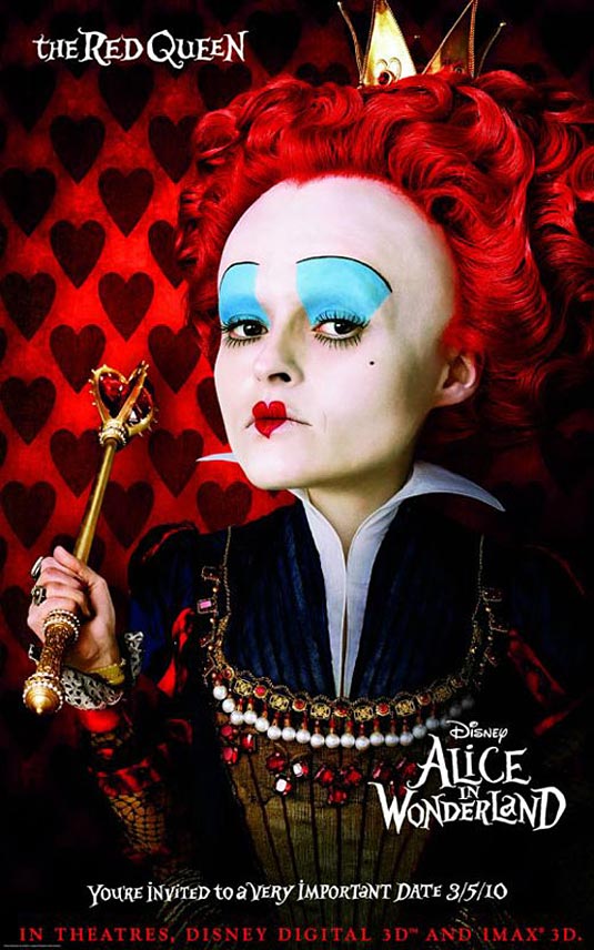 The Red Queen Helena Bonham Carter Alice in Wonderland