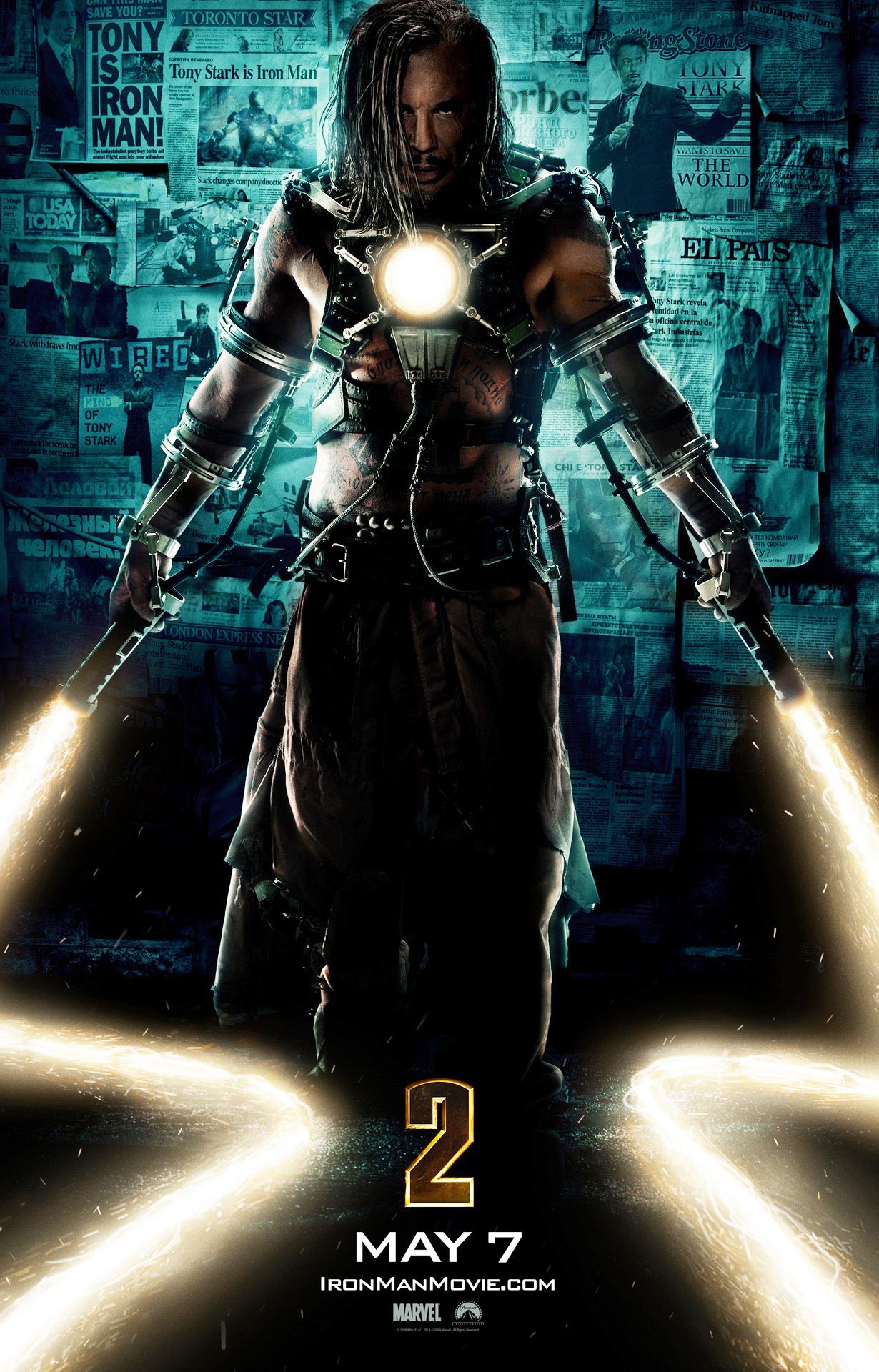 Iron Man 2 Poster | Mickey Rourke, Whiplash