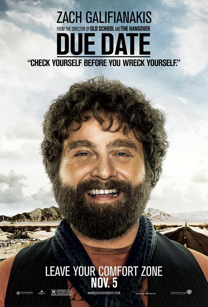 due date movie poster 2010. Due Date Poster, Zach