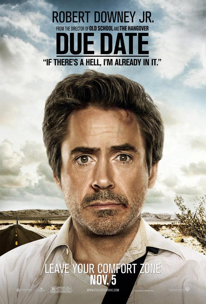 due date movie poster 2010. Due Date Poster, Robert Downey