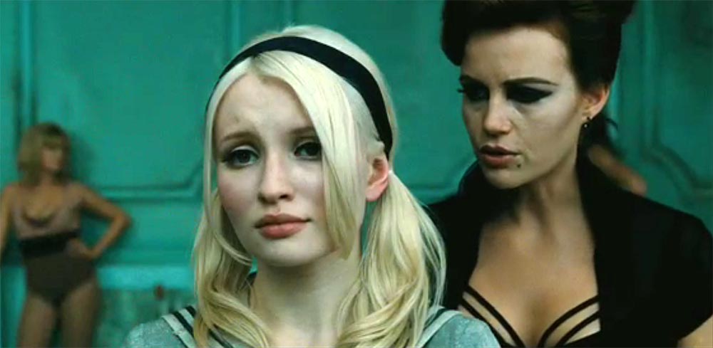 Sucker Punch Emily Browning as Baby Doll and Carla Gugino as Madam Gorsky