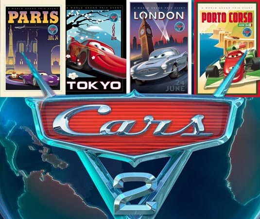 In Cars 2 the two hitch a ride on a world tour when they travel overseas to