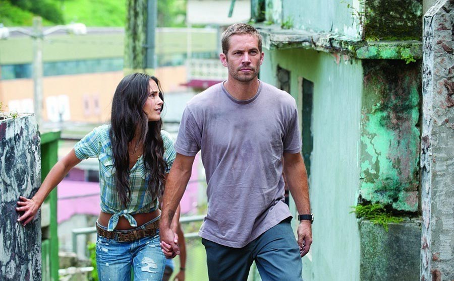 Mia Toretto Jordana Brewster and Brian O'Conner Paul Walker in Fast and