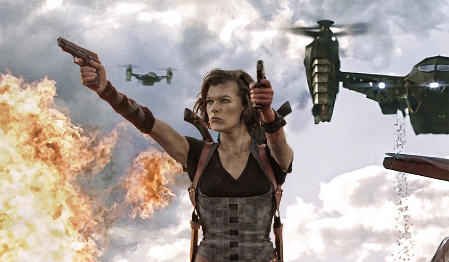 New RESIDENT EVIL RETRIBUTION Photo Featuring Milla Jovovich