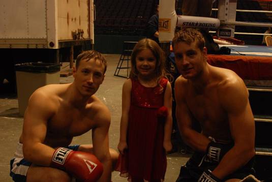 Justin Hartley and Kent Moran filmed scenes at the Times Union Center