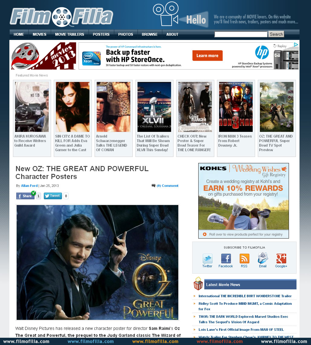 FilmoFilia.com website