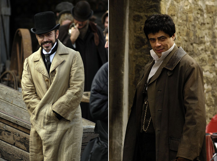 Hugo Weaving and Benicio Del Toro - ‘The Wolf Man'. Hugo Weaving and Benicio Del Toro - ‘The Wolf Man'.