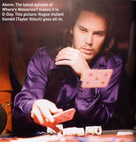Taylor Kitsch as Gambit in X-Men Origins: Wolverine Taylor Kitsch as Gambit in X-Men Origins: Wolverine