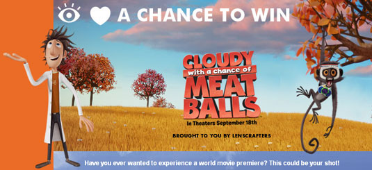 3-D Cloudy With a Chance of Meatballs Poster - FilmoFilia