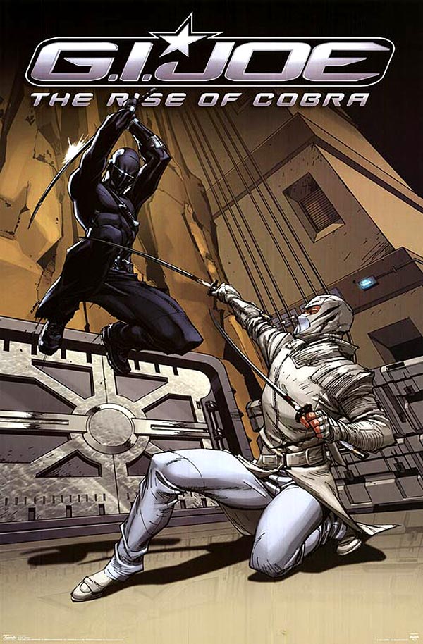 G.I. Joe: Rise of Cobra Snake Eye and Storm Shadow.