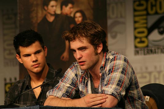 'New Moon' stars Robert Pattinson, and Taylor Lautner at Comic-Con