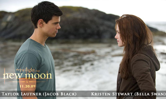 Taylor Lautner and Kristen Stewart (New Moon)