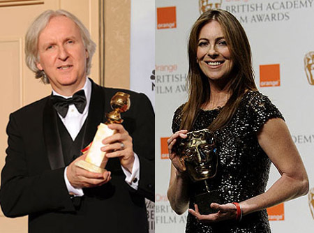 James Cameron and Kathryn Bigelow