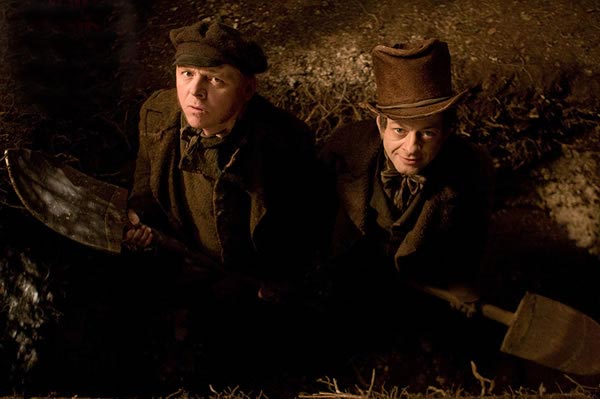 Burke & Hare, Simon Pegg and Andy Serkis Burke & Hare, Simon Pegg and Andy Serkis