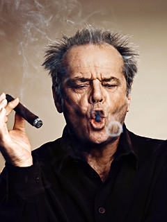 Jack Nicholson smoking 