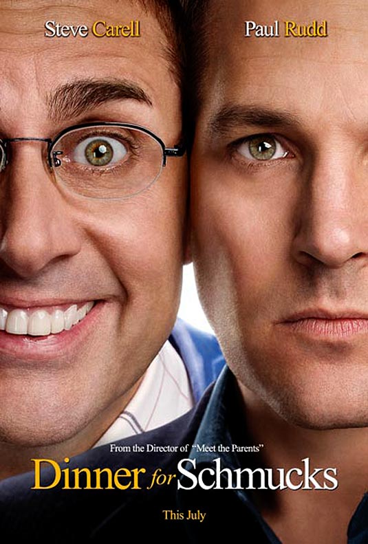 Dinner For Schmucks Poster, Steve Carell and Paul Rudd Dinner For Schmucks Poster, Steve Carell and Paul Rudd