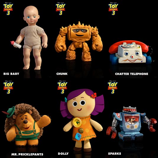 toy story three characters