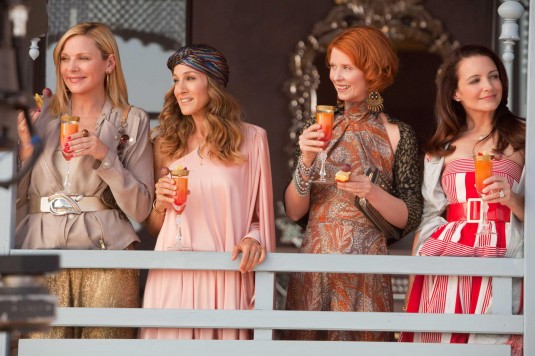 Cynthia Nixon, Sarah Jessica Parker, Kim Cattrall and Kristin Davis in Sex and the City 2 