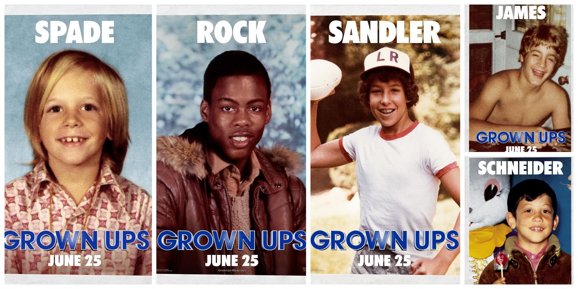 5 New Grown Ups Character Posters - FilmoFilia