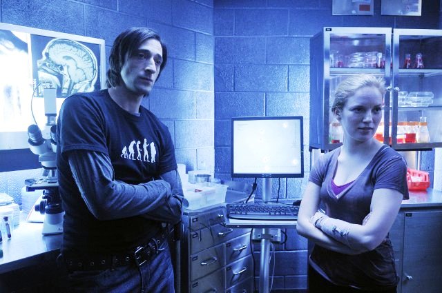 Adrien Brody stars as Clive and Sarah Polley stars as Elsa in Splice