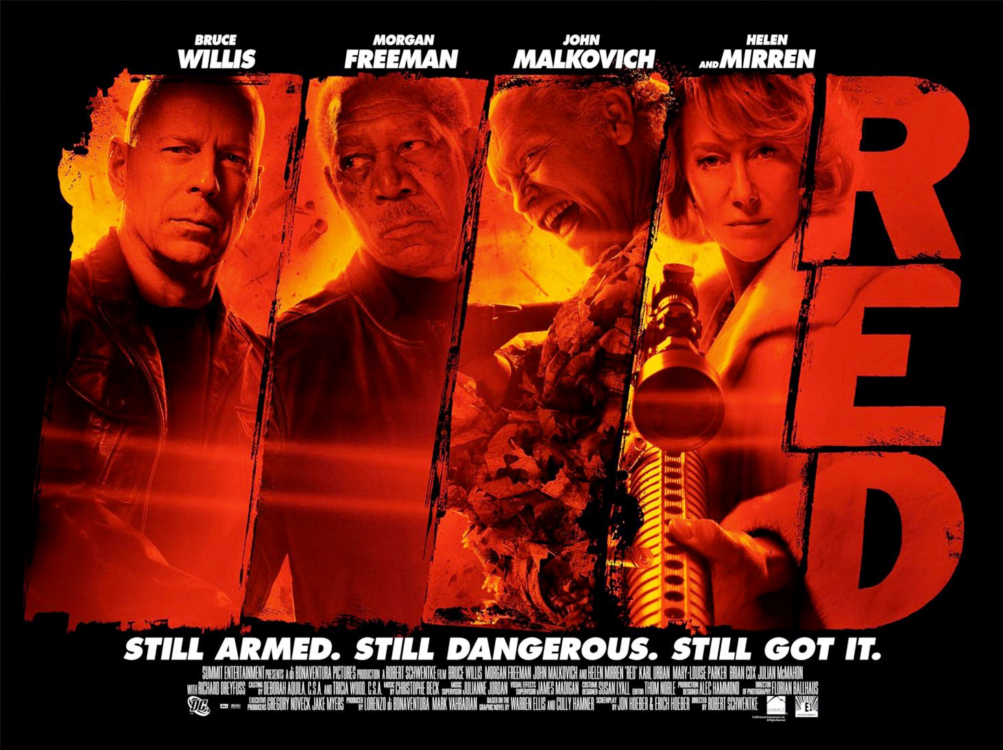 red movie review bruce willis