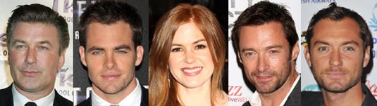 Alec Baldwin, Chris Pine, Isla Fisher, Hugh Jackman, Jude Law Alec Baldwin, Chris Pine, Isla Fisher, Hugh Jackman, Jude Law
