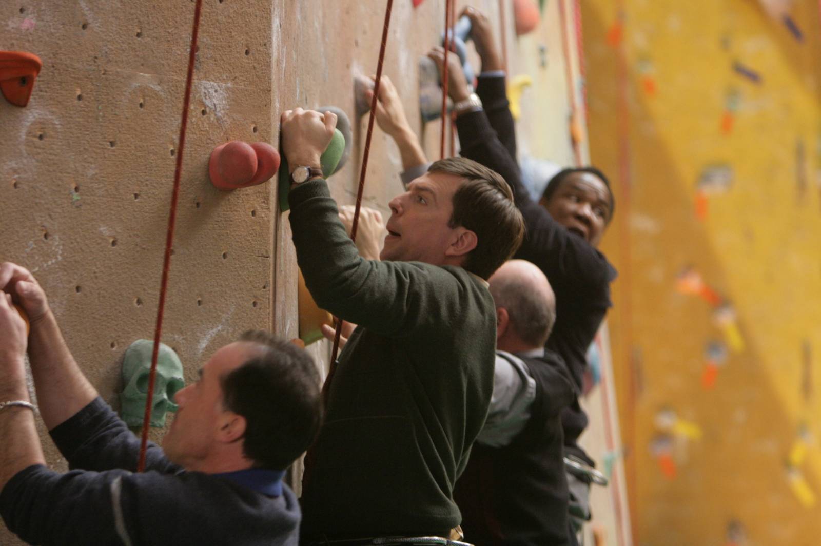 Ed Helms as Tim Lippe in Cedar Rapids