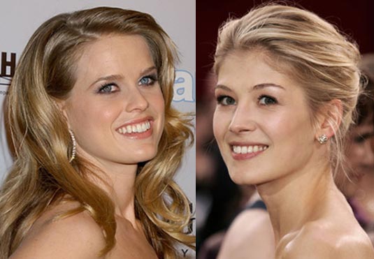 Alice Eve and Rosamund Pike Alice Eve and Rosamund Pike