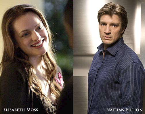 Elisabeth Moss & Nathan Fillion Elisabeth Moss & Nathan Fillion