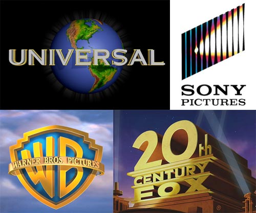 Universal, Sony, Warner Bros, 20 Century Fox