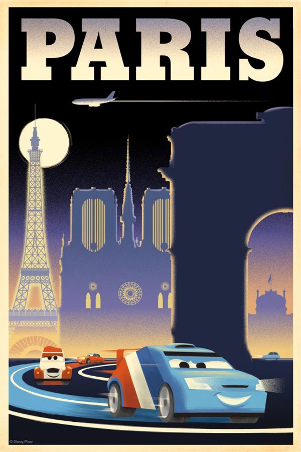 Cars 2 Retro Poster
