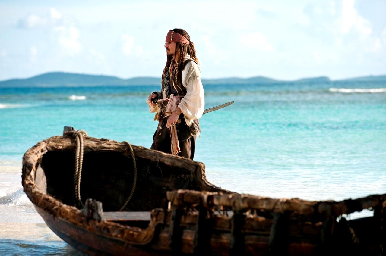 Captain Jack Sparrow (Johnny Depp) ,Pirates of the Caribbean 4