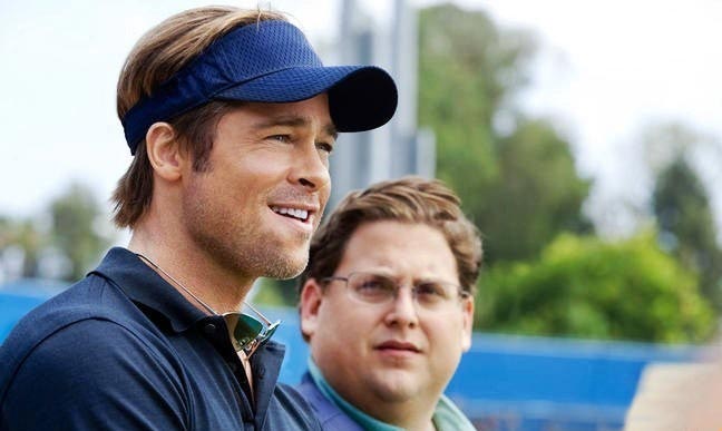 Brad Pit and Jonah Hill in Moneyball