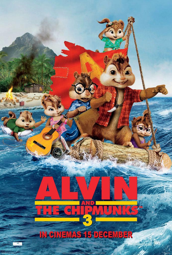 Six New ALVIN AND THE CHIPMUNKS CHIPWRECKED Posters