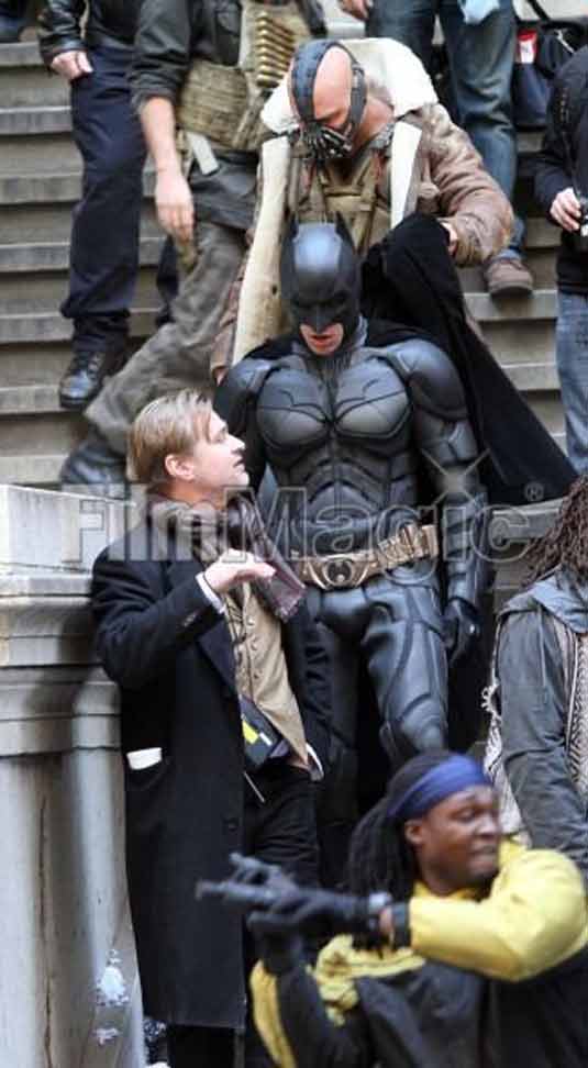 The Dark Knight set photo The Dark Knight set photo