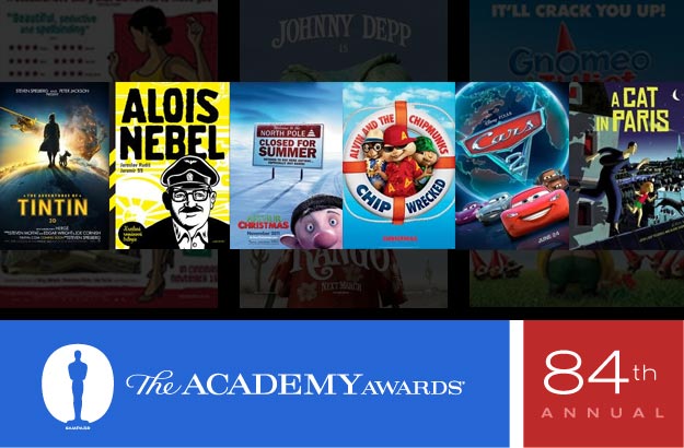 Animated Films Submitted for 2011 Academy Awards (Oscars)
