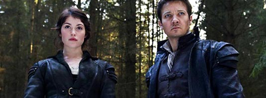 Gemma Arterton and Jeremy Renner in Hansel & Gretel Witch Hunters Gemma Arterton and Jeremy Renner in Hansel & Gretel Witch Hunters