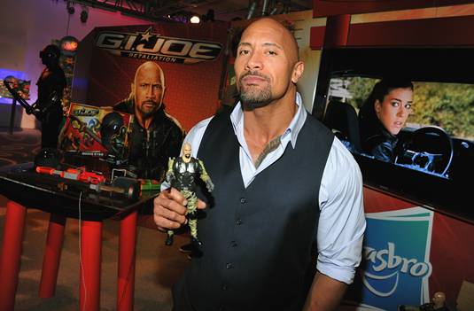Dwayne Johnson - G.I. Joe 2 - Toy Fair Dwayne Johnson - G.I. Joe 2 - Toy Fair