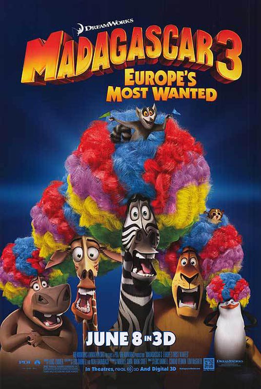 Madagascar 3: Europe's Most Wanted Poster