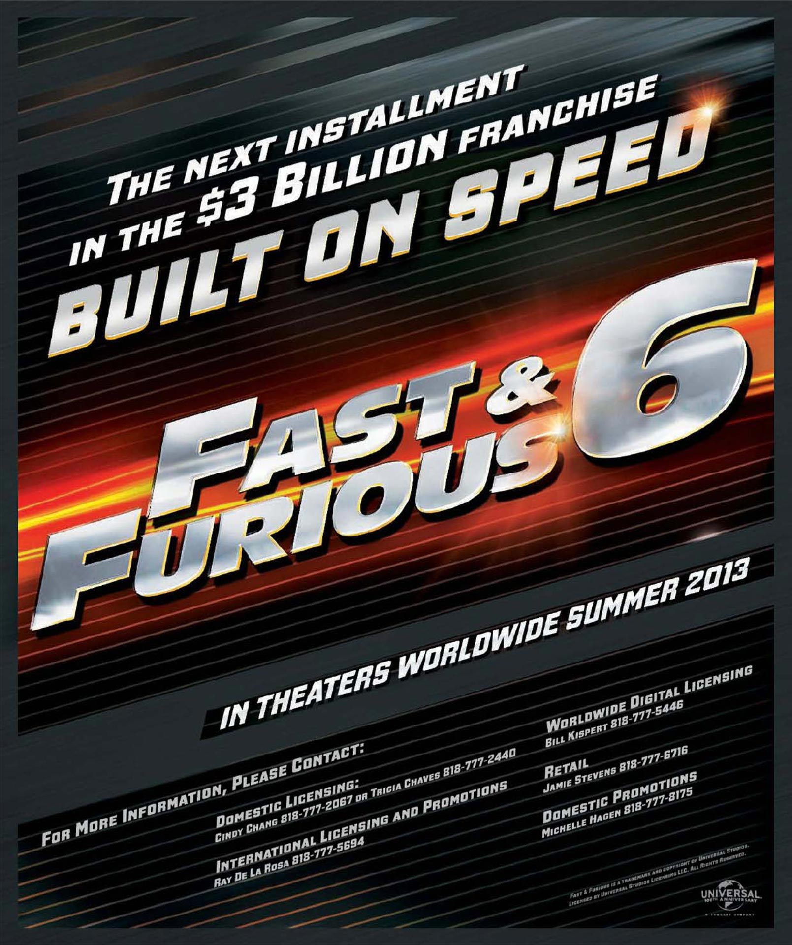 Fast and Furious 6 Poster