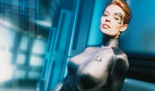 Jeri Ryan in her Costume Jeri Ryan in her Costume