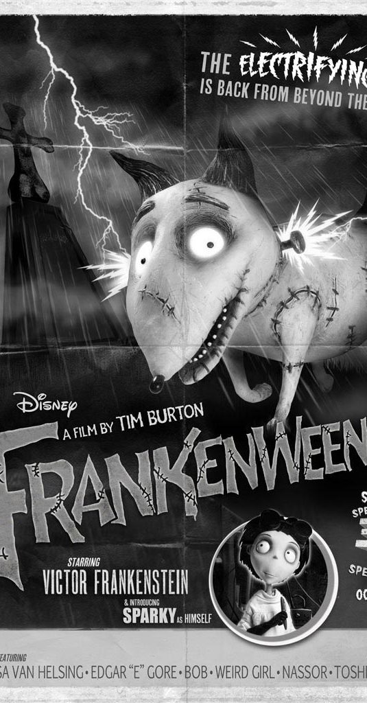 FRANKENWEENIE Retro Poster and New Trailer – FilmoFilia