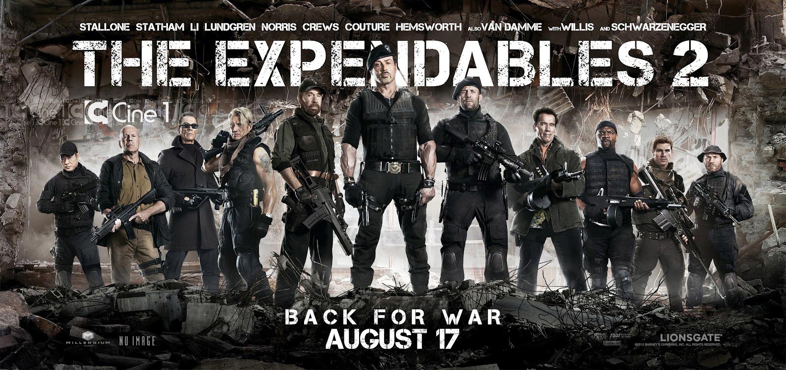 The Expendables 2 Banner