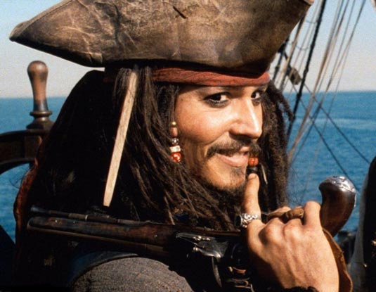 Johnny Depp in Pirates of the Caribbean Johnny Depp in Pirates of the Caribbean